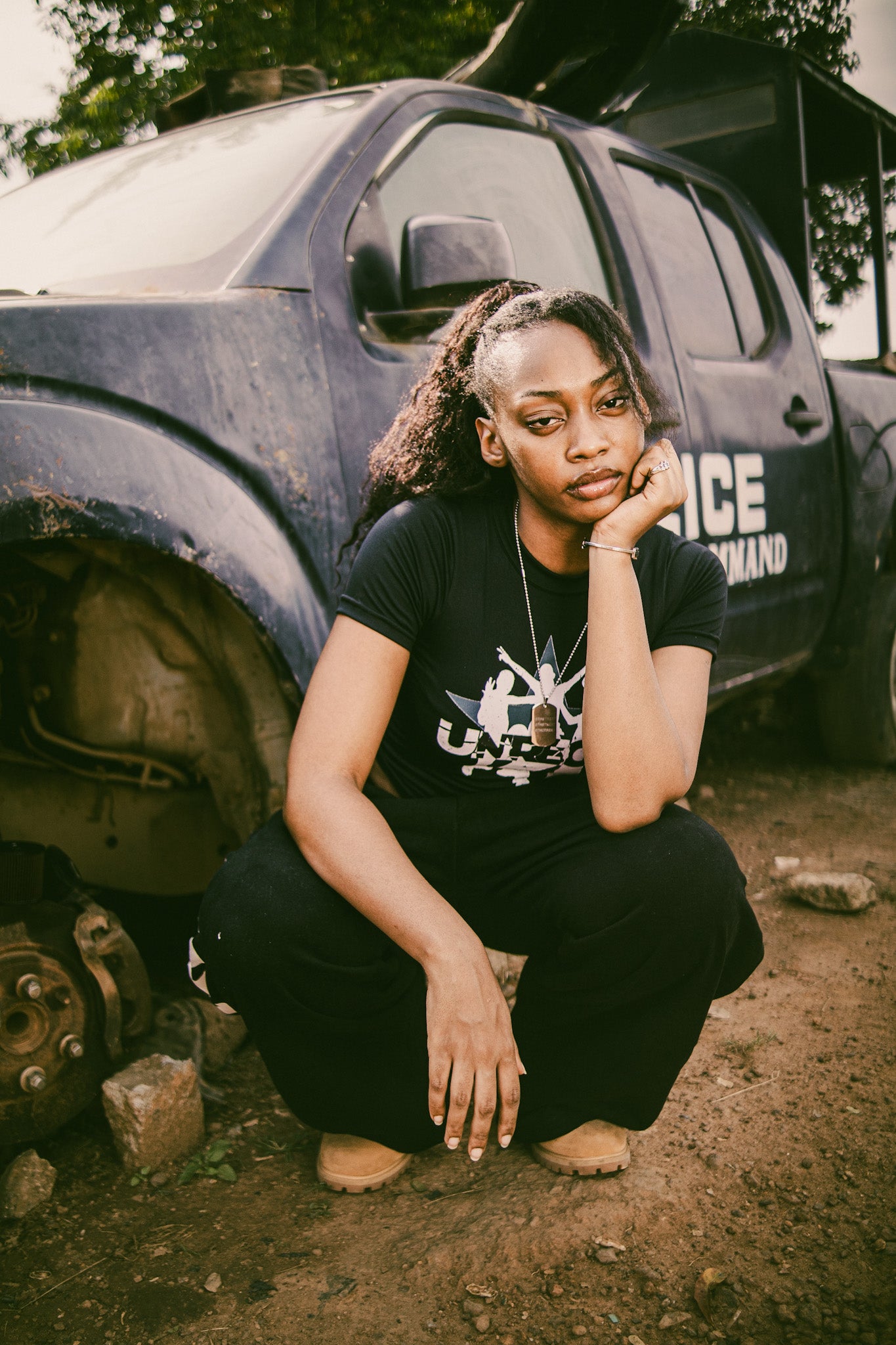 UNREGN  BABY TEE BLACK