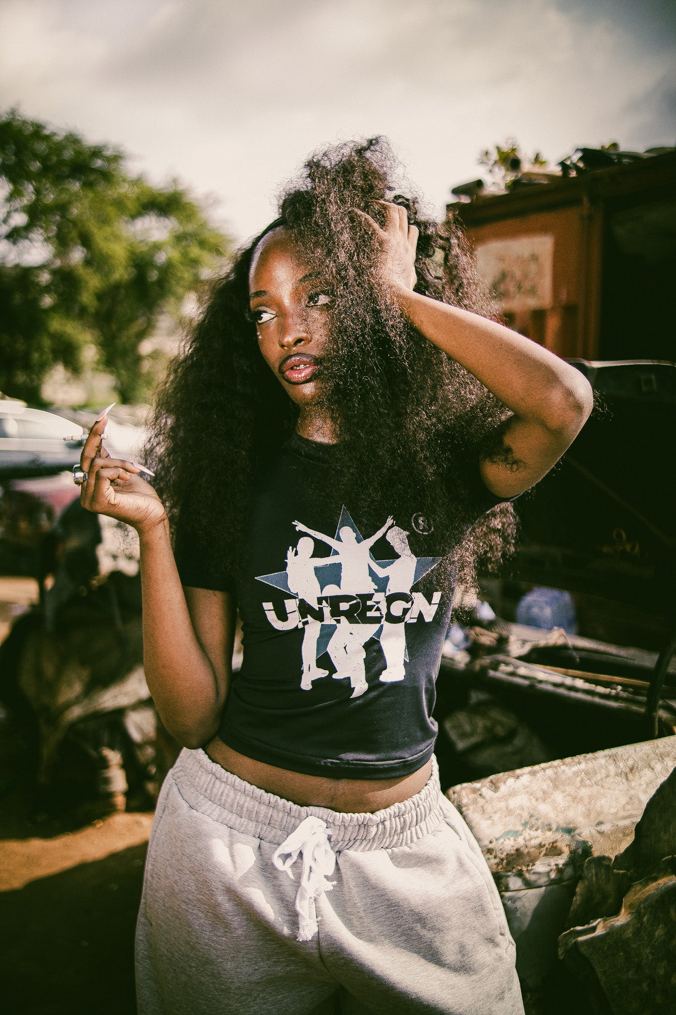 UNREGN  BABY TEE BLACK